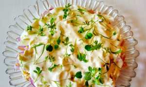 Готовим салат Людмила с ветчиной, грибами и курицей