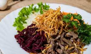 Как приготовить классический салат Чафан с мясом