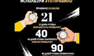 Спорт как привычка. Сколько времени формируется привычка? Правило 21-40-90