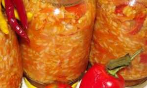 Лечо с рисом и болгарского перца