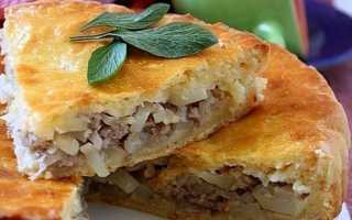 Как приготовить мясной пирог с фаршем и картошкой в духовке