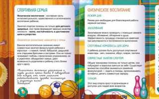 Воспитание ребенка спортсмена. Как вести себя с ним дома?