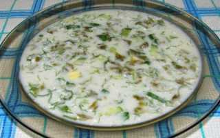Холодный суп из щавеля с огурцами и яйцами: рецепты