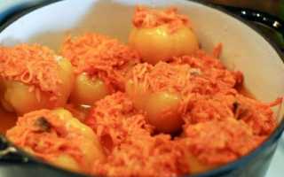 Готовим перец фаршированный морковью и луком на зиму
