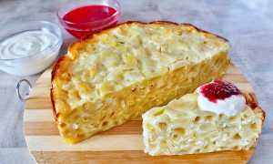 Макаронная запеканка с творогом — лучшие рецепты