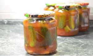 Маринованные огурцы с кетчупом чили