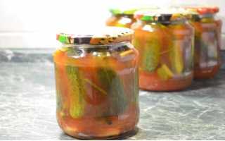Маринованные огурцы с кетчупом чили