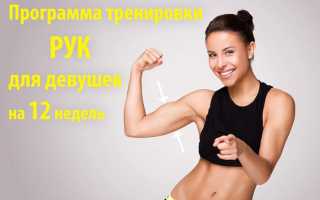 Женская программа тренировок для тонуса мышц рук