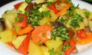 Готовим картофельное рагу на ужин с кабачками, с баклажанами, с мясом
