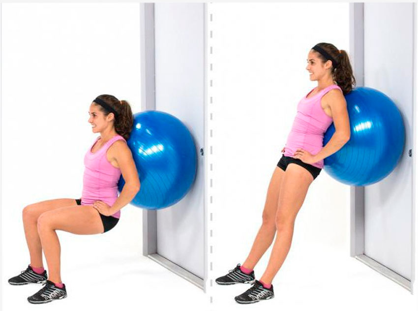 Приседания у стены