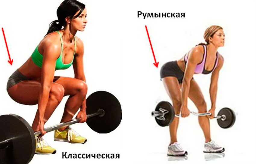 мертвая тяга и румынская тяга отличия