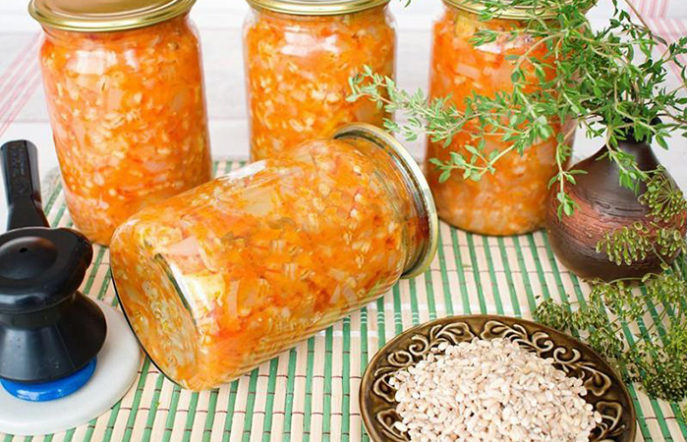 Кконсервирование рассольника с перловкой и томатным соусом на зиму