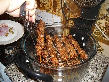 Как приготовить шашлык в аэрогриле из свинины или курицы