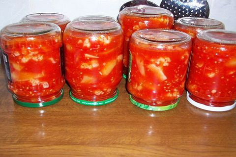Как мариновать цветную капусту с помидорами на зиму