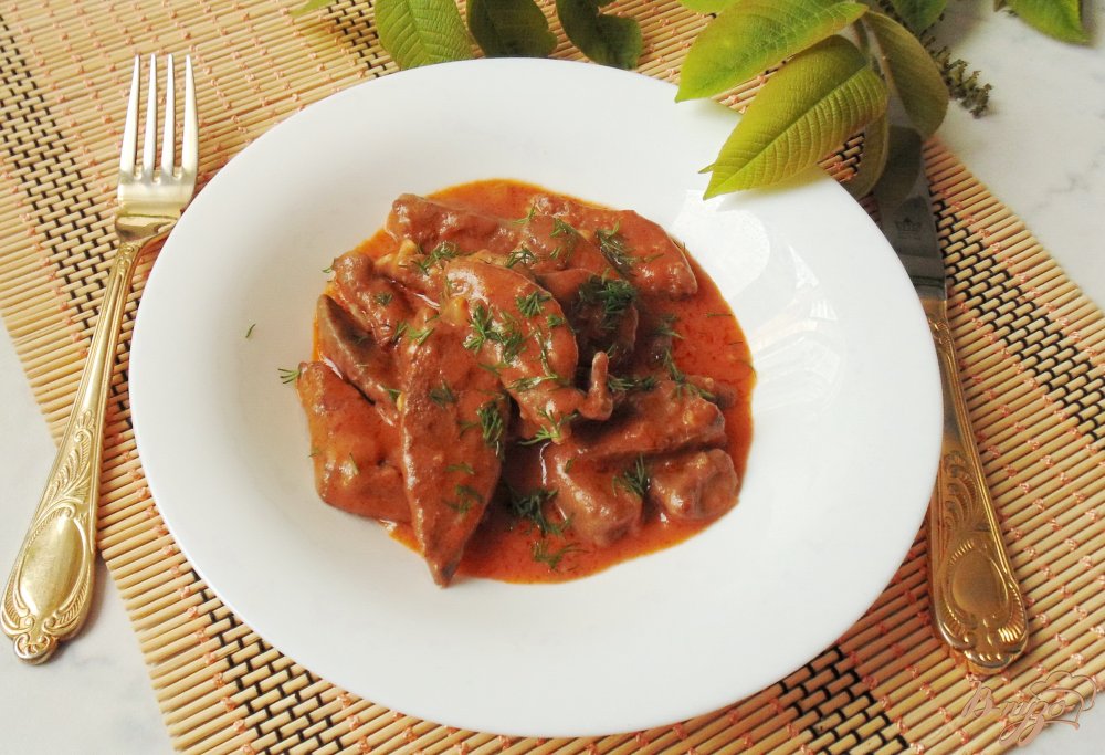 как приготовить бефстроганов из печени - куриной, говяжьей, свиной