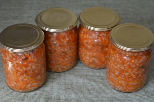 Готовим салат на зиму с гречкой и овощами