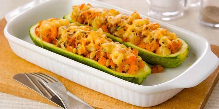 Рецепты запеченных кабачков с фаршем и сыром: готовим в духовке, на сковороде