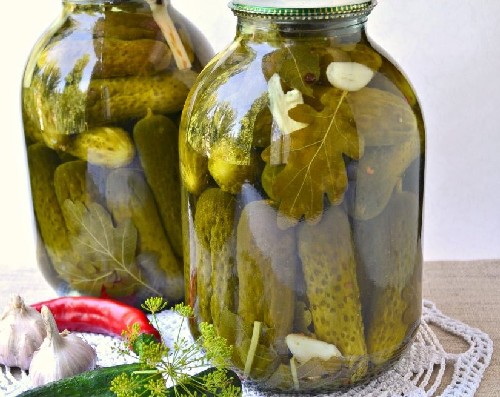 Маринованные огурцы с горчицей сухой