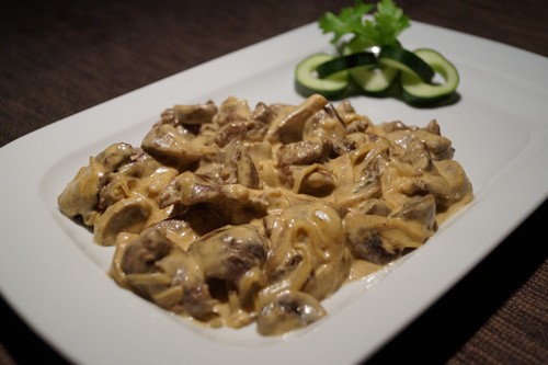 как приготовить бефстроганов из печени - куриной, говяжьей, свиной