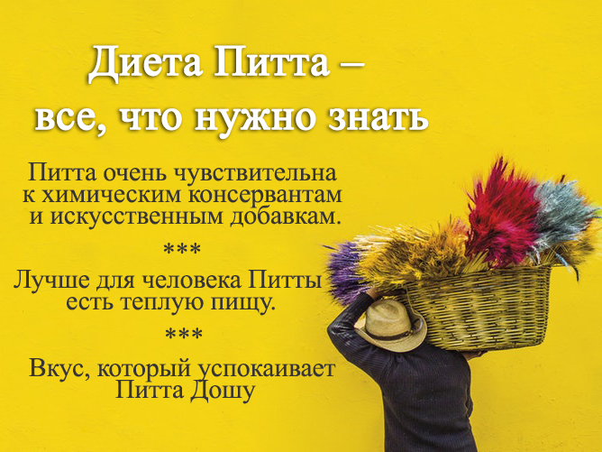 Описание образа жизни и питания питта доша