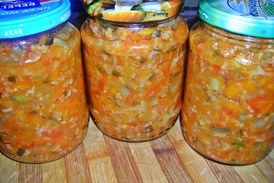 Готовим салат на зиму с гречкой и овощами