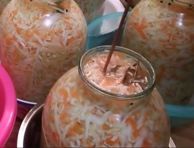 Капуста квашеная рассолом и без