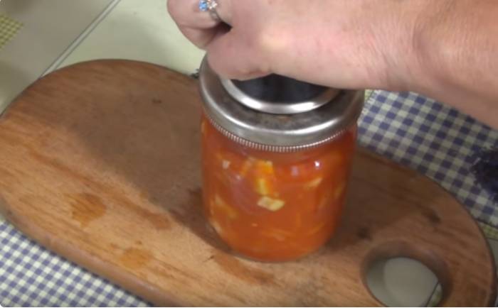 Кабачковое лечо с чесноком