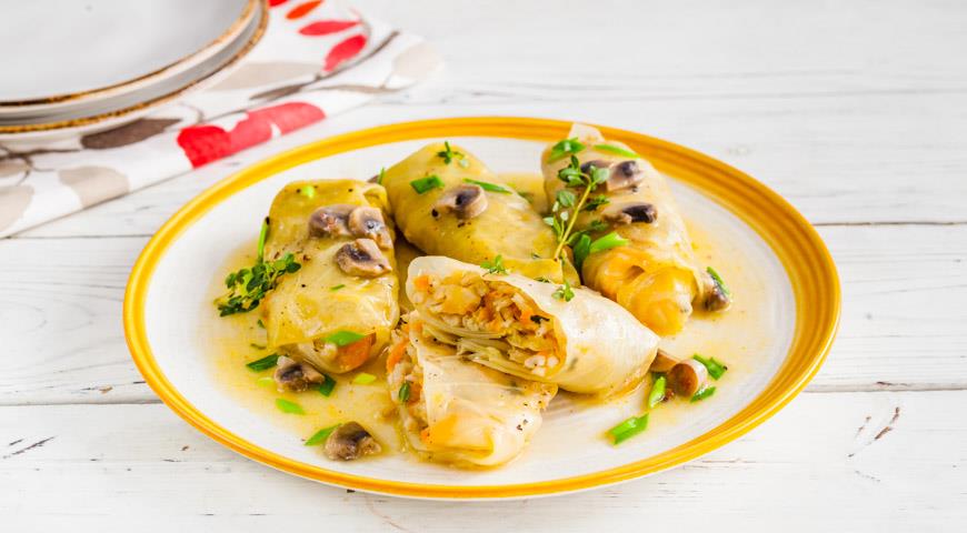 Постные голубцы – начиняем овощами, рисом или булгуром