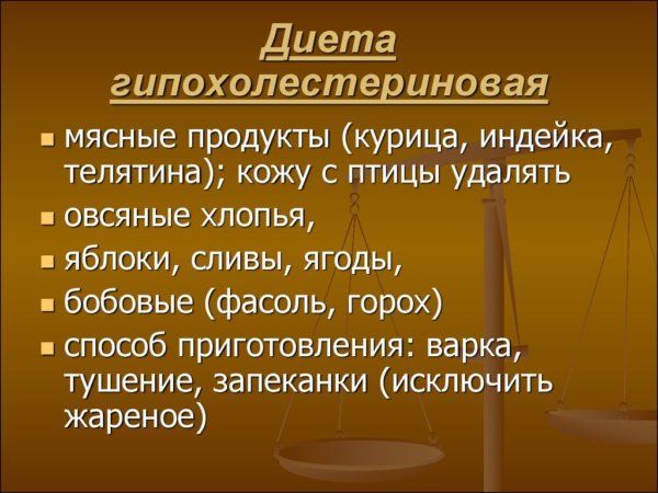 Гипохолестериновая диета - какие продукты, что запрещено, подробное меню