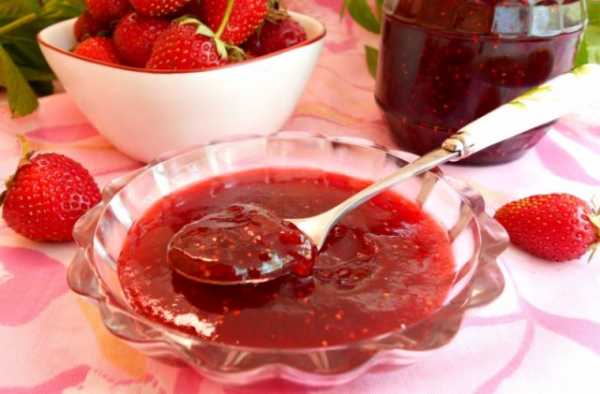 Сырое варенье из клубники без варки ягод