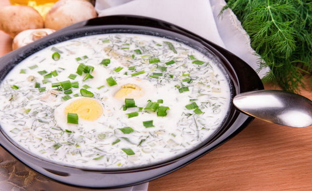 Холодный суп из щавеля с огурцами и яйцами: рецепты