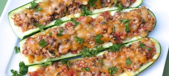 Как сделать фаршированные кабачки кольцами, лодочками