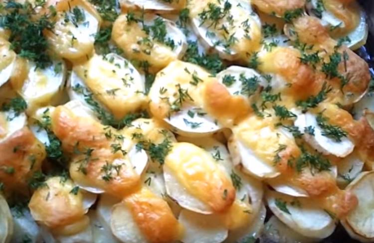 Как вкусно запечь филе курицы в духовке с картошкой