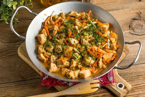 Тушеная курица с овощами: рецепты с фото пошагово