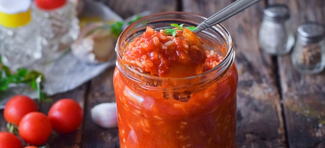 Лечо с рисом и болгарского перца