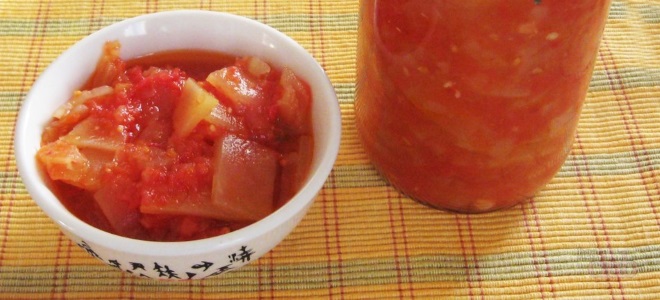 Кабачковое лечо с чесноком