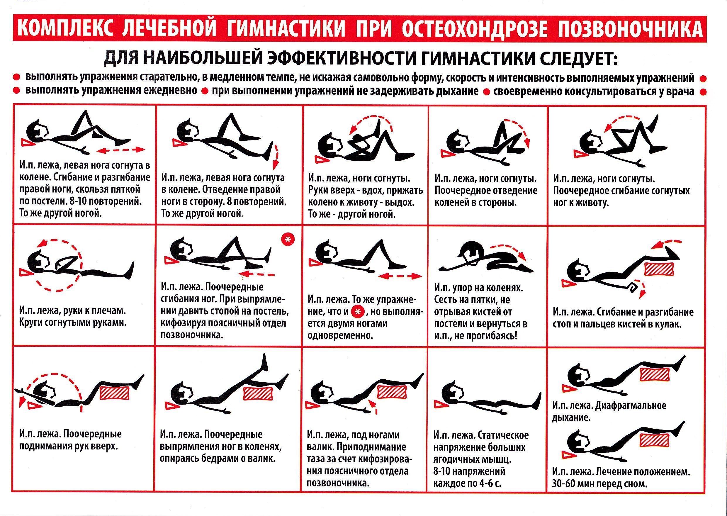 Упражнения при грыже позвоночника: правила проведения и комплексы тренировок в период ремиссии и обострения, после удаления