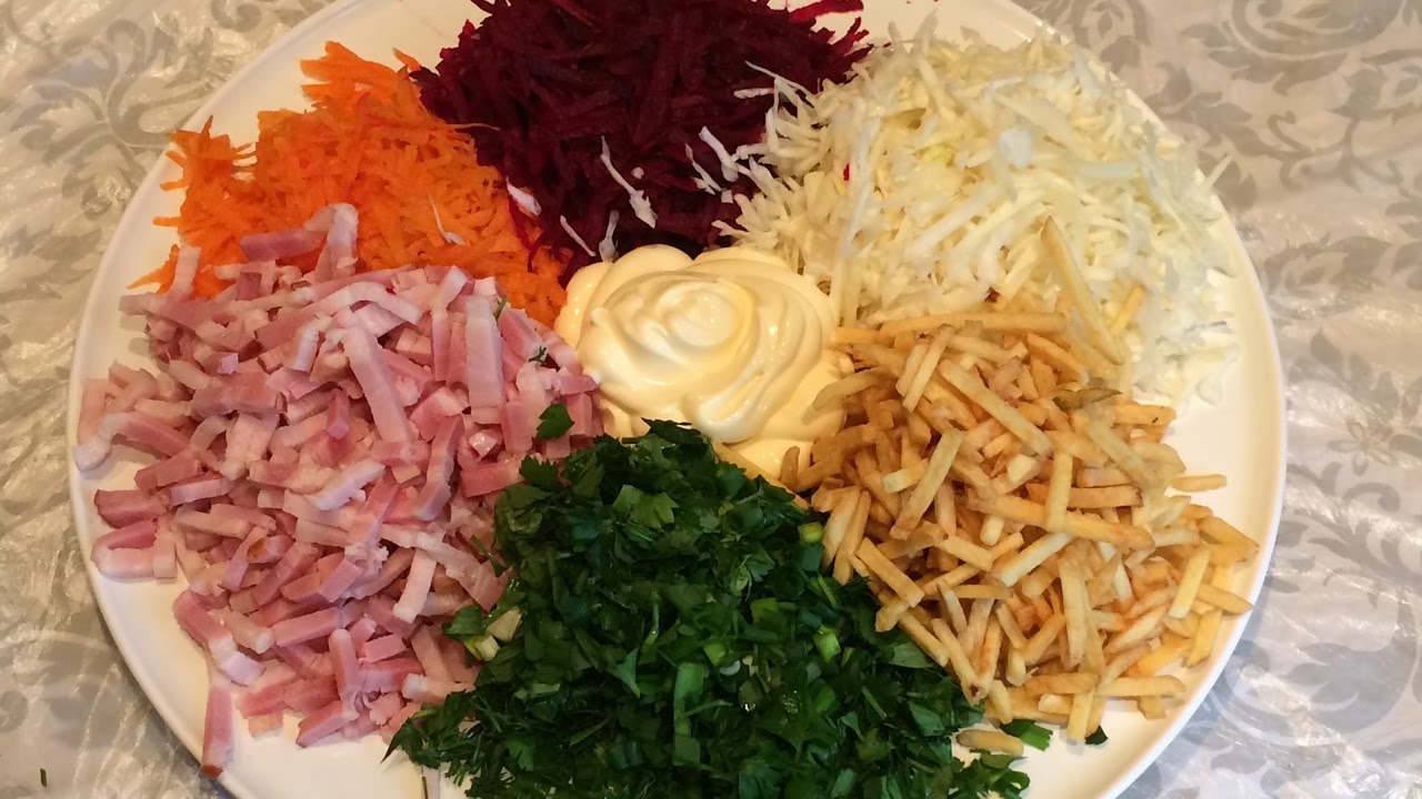 Готовим яркий и вкусный салат «Цветик семицветик»