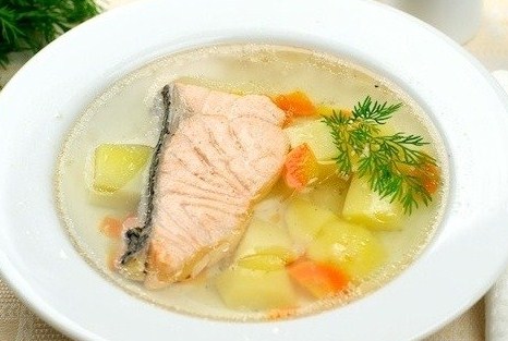 Вкусная уха из семги по классическому рецепту