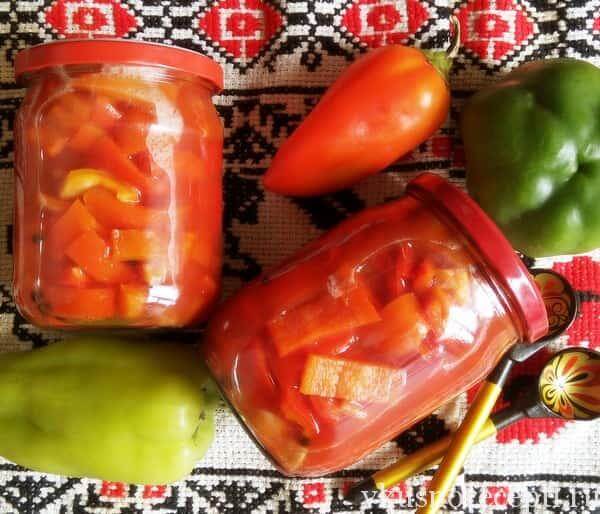 Рецепты маринования болгарского перца на зиму в томатном соусе