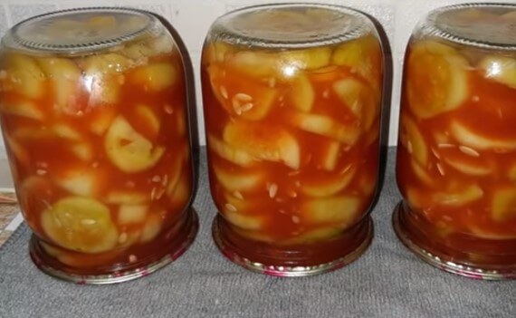 Маринованные огурцы с кетчупом чили