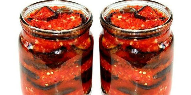 «Тещин язык» из баклажанов на зиму – лучшие рецепты