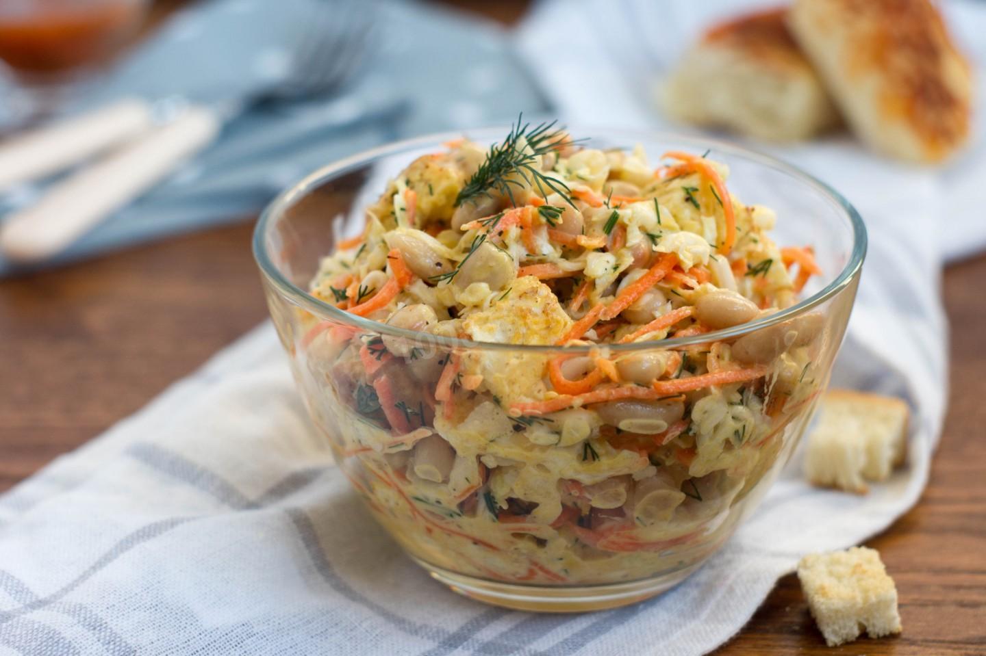 Рецепты салата с копченой курицей, корейской морковью и кукурузой