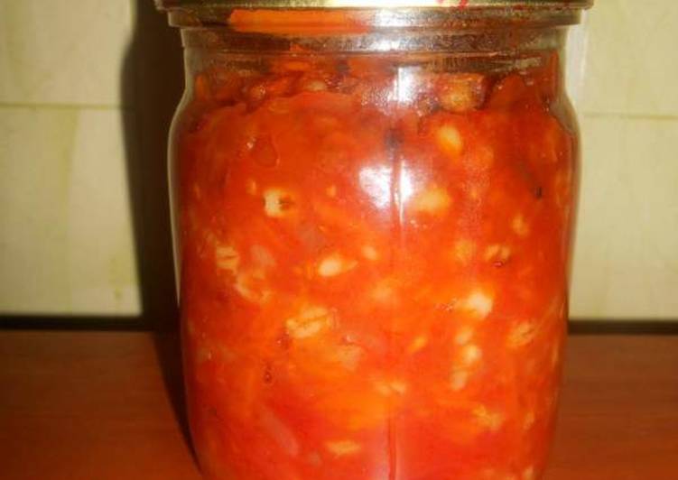 Салат с перловкой и овощами на зиму