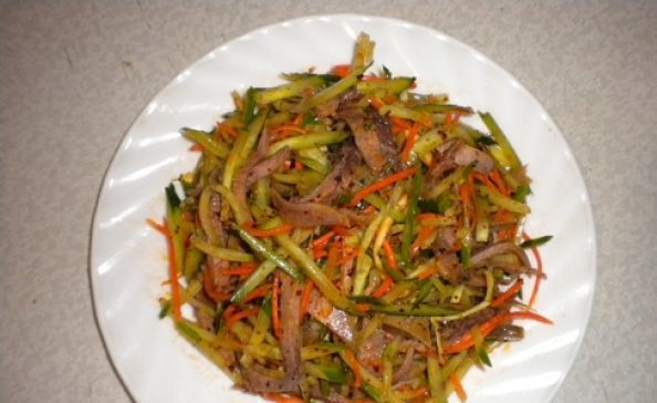 Готовим салат Людмила с ветчиной, грибами и курицей