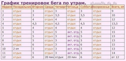 Основные различия в частоте бега каждый день или через день