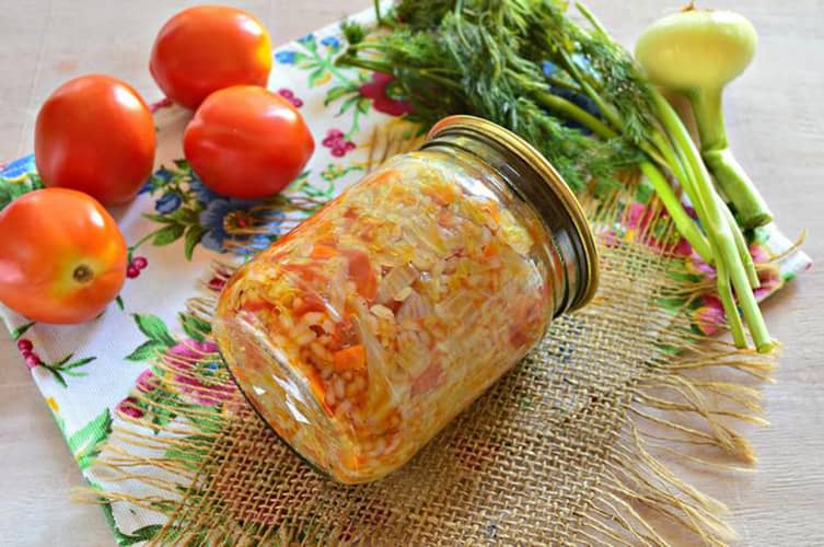 Вкусные рецепты рисовой каши с овощами на зиму
