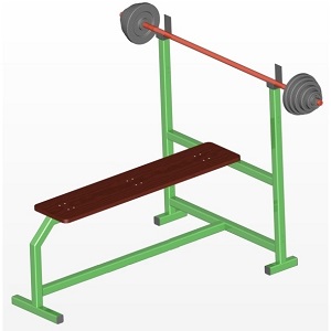 Самодельная штанга и скамья для жима Самодельная штанга и скамья для жима