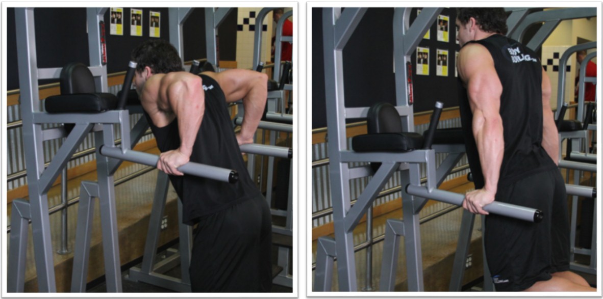 Отжимания на брусьях, техника выполнения Отжимания на брусьях, техника выполнения