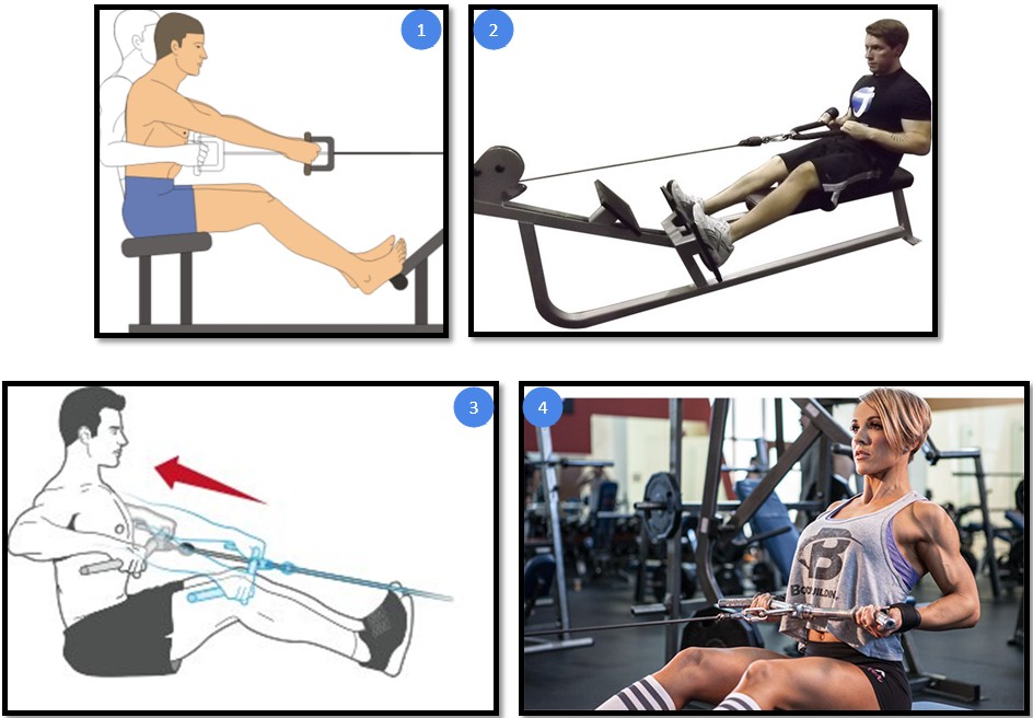 Тяга нижнего блока вариации Тяга нижнего блока вариации
